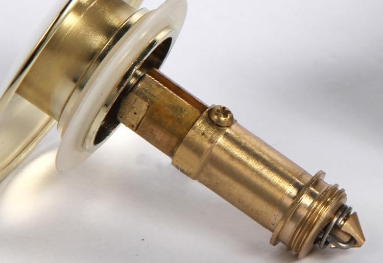 Bathroom Pop-Up Drain Plumbing Sink Trim Kit, Solid Brass, with Overflow Function, Polished Gold, Lavatory Vessel Sink Drains