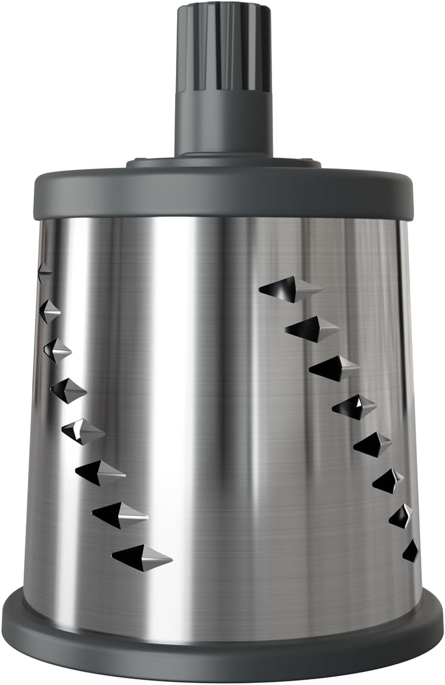 Zyliss E900060 Julienne Drum Grater, Stainless Steel, Slice Fruit and Vegetables Julienne Style, for Use with Zyliss Rotary Cheese Grater, 5 Year Guarantee