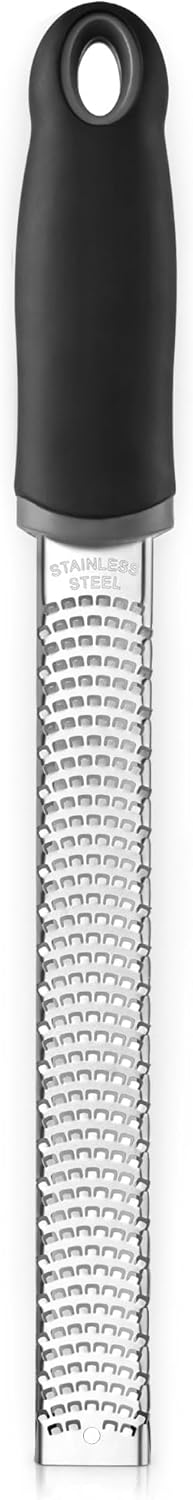 Kaishun Stainless Steel Lemon Zester, Cheese Grater for Lime, Cheese, Dishwasher Safe