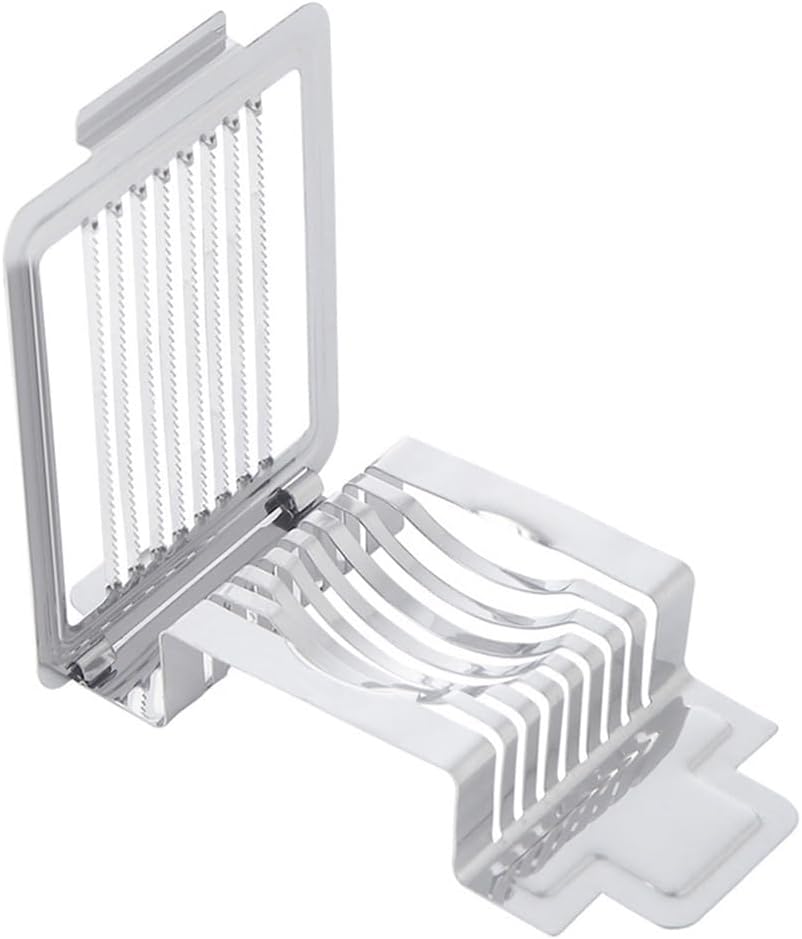 VOSAREA Stainless Steel Egg Slicer Kitchen Slicer Tool for Slicing Eggs and Cheese 5.7X3.54 Inches