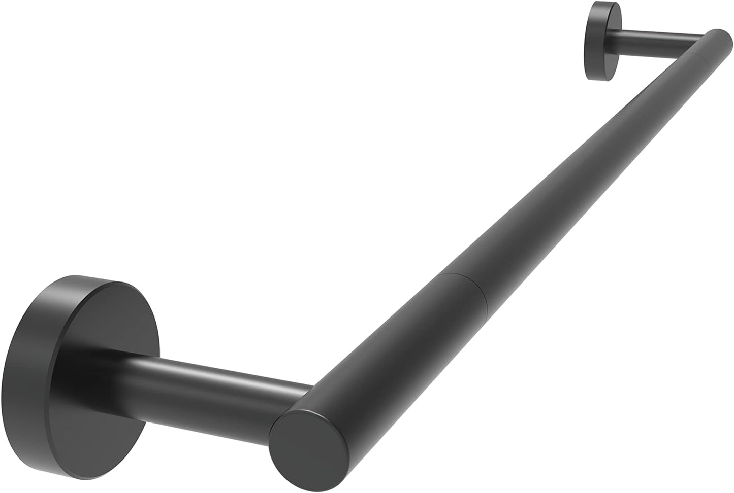 24 Inch Towel Bar Black Towel Rack for Bathroom Kitchen Towel Holder SUS304 Stainless Steel RUSTPROOF Wall Mount Total Length 26 inch (Matte Black)