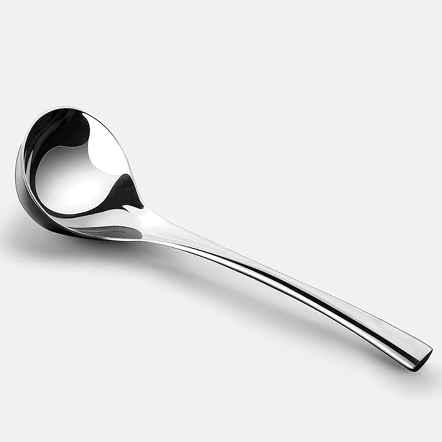 Zjunhm Sauce ladle,Gravy Ladle,Small Soup Ladle,8.3 Inch,SUS304 Stainless,Mirror Polished Dishwasher Safe 1 Piece (Color:Silver).