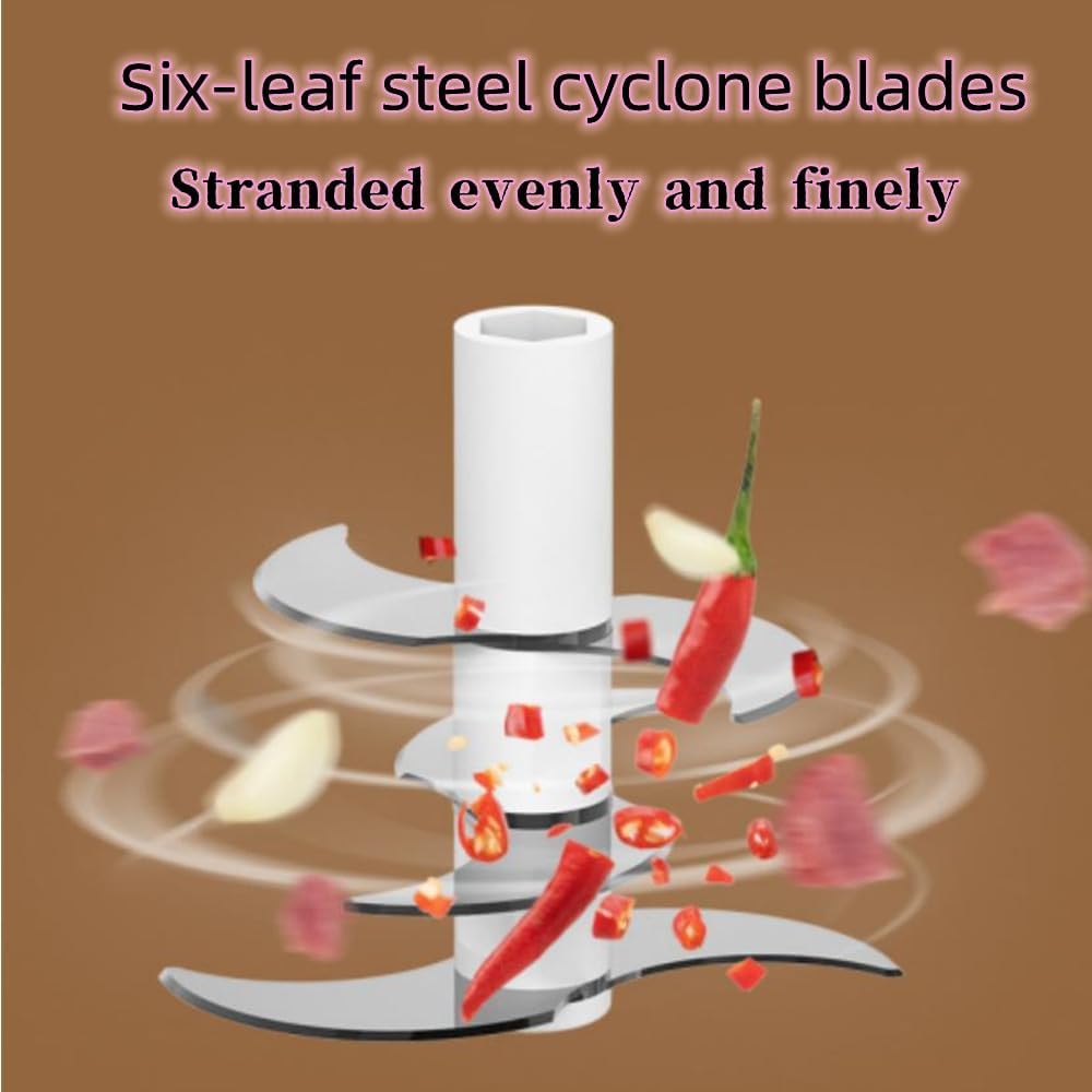 450ML Electric Garlic Chopper, Mini Portable Veggie Chopper, Garlic Grinder Masher Onion Chopper, Blender to Vegetable, Wireless Food Processor for Ginger, Chili, Fruit, Meat, etc