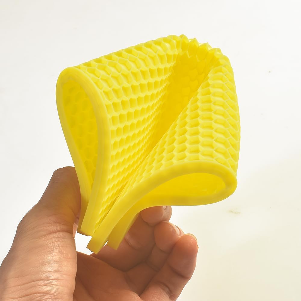 homEdge Silicone Square Trivets Mat, 6 Packs Multipurpose Non Slip Heat Resistant Pot Holder-Assorted Color