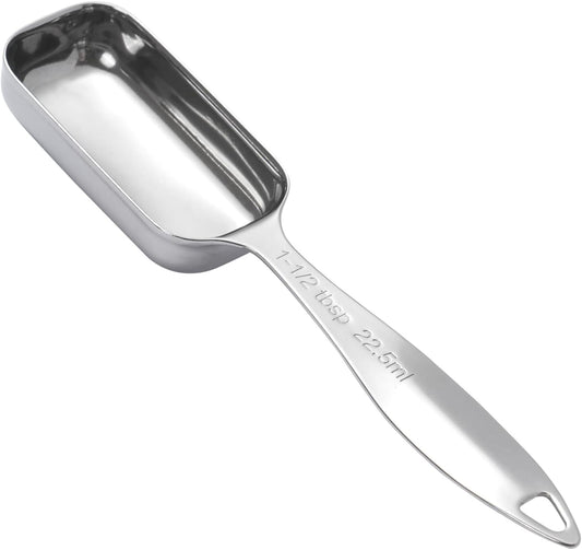 1PCS 1-1/2tbsp (22.5ml) Single Measuring Spoon, Individual Stainless Steel Long Handle Measure Teaspoon Only
