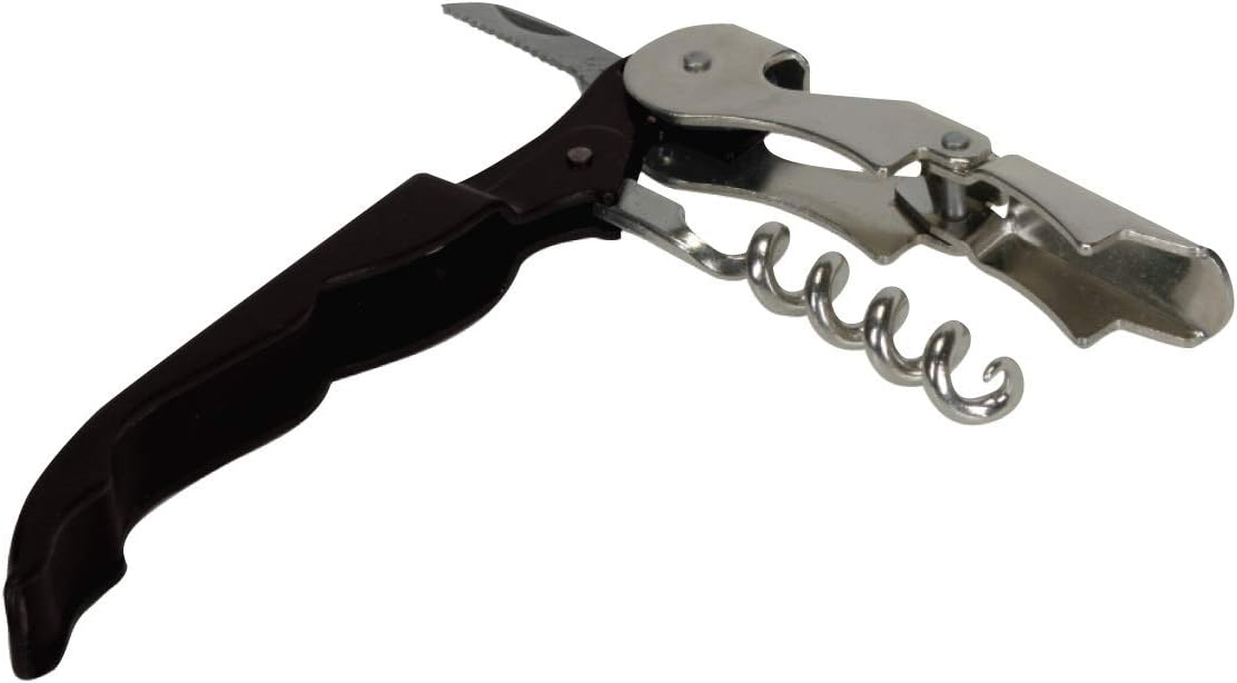 Thirsty Rhino Anggur Double Hinged Waiter's Corkscrew (Set of 6) (Black)