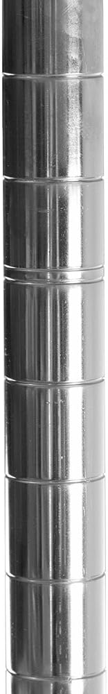 Shelving Inc. 8" d x 48" w Chrome Wire Shelving with 3 Tier Shelves, Weight Capacity 800lbs Per Shelf