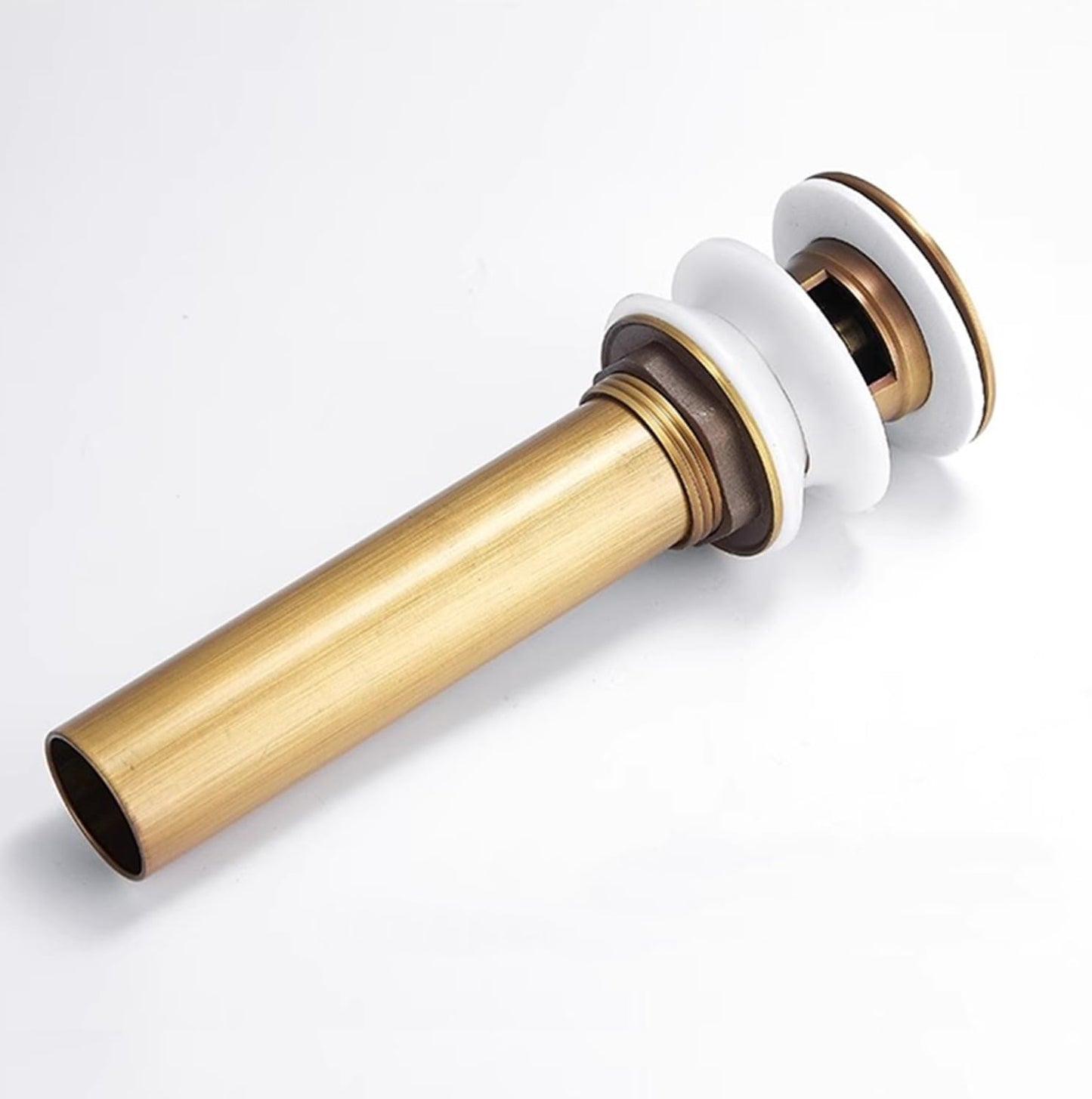 Bathroom Toilet Antique Solid Brass Pop up Drain Sink Drain Faucet Stopper Small Pop with Overflow