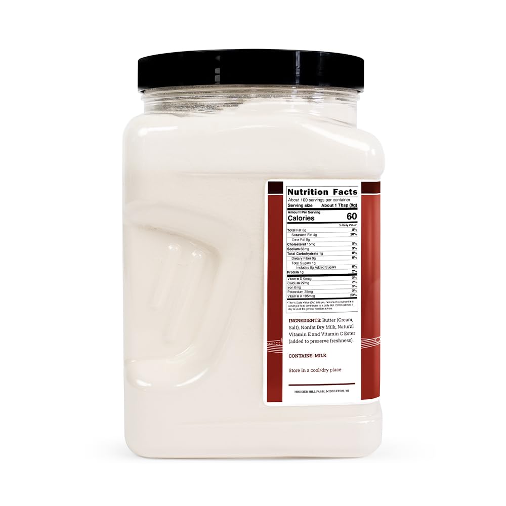 Hoosier Hill Farm Real Butter Powder, 2LB (Pack of 1)