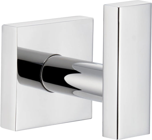 Angle Simple Towel Hook for Bathroom, SUS 304 Stainless Steel Robe Coat Hook, Hand Towel Holder Wall Mounted, Polished Chrome