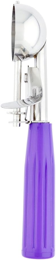 Met Lux 0.86 oz Stainless Steel #40 Portion Scoop - with Orchid Handle - 1 count box