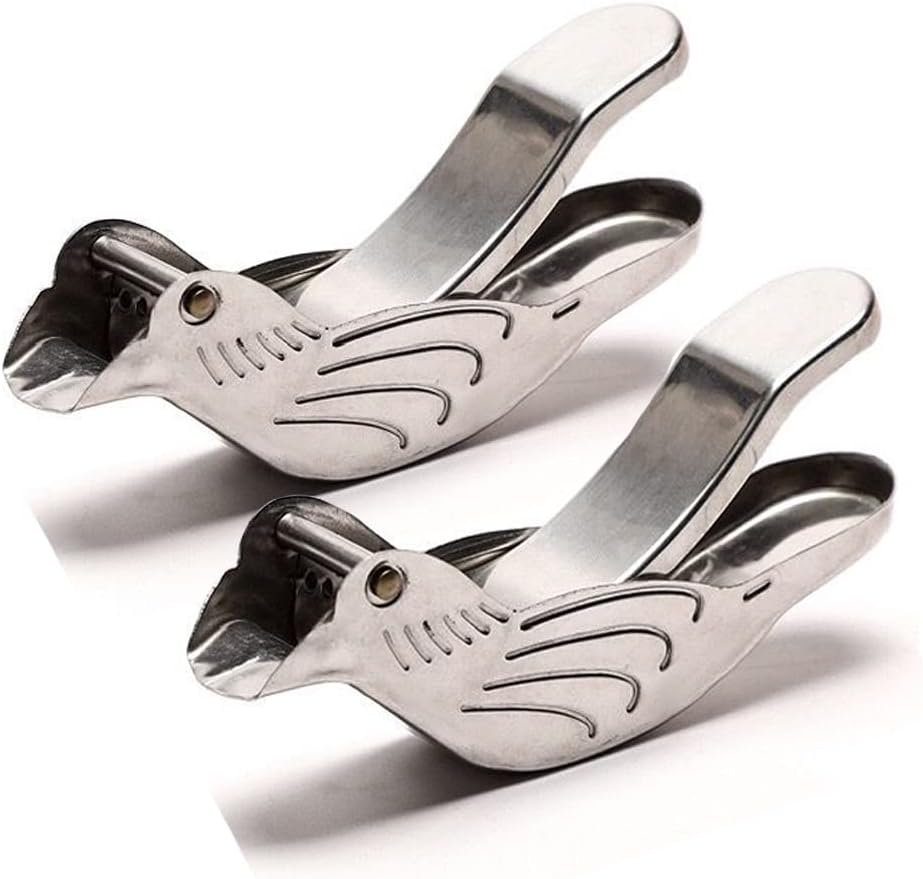 New Acrylic Manual Lemon Slice Squeezer, Portable Transparent Fruit Juicer, Elegance Bird Shape, Hand Juicer for Orange Lemon Lime Pomegranate (4Pcs) (2Pack)