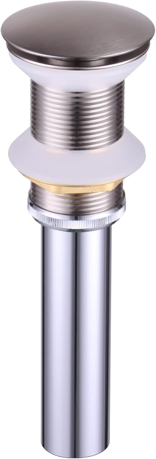 Dowell Pop Up Drain Stopper for Bathroom Vanity/Vessel Sink (Brushed Nickel 6011 0804)
