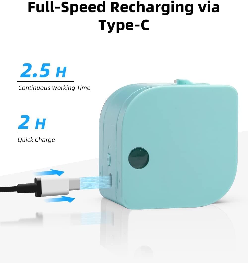 Phomemo P12 PRO Label Maker Machine with Tape, Mini Bluetooth Portable Thermal Labelmaker for Home, Office, Organizing, Kitchen, Wireless Small Label Makers with Multiple Templates, Green