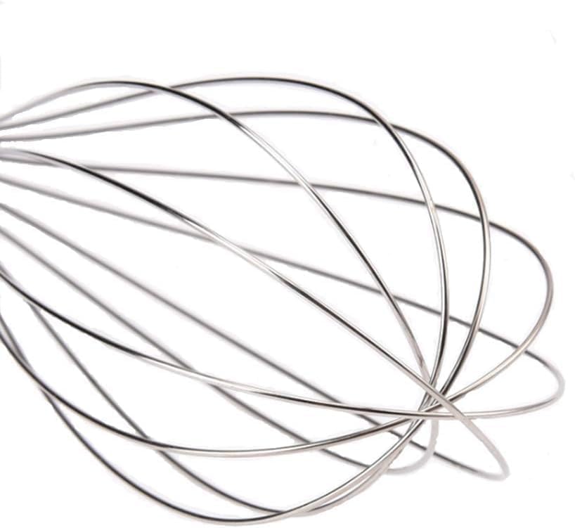 10 inch Stainless Steel Whisk, 5 inches for mixing small amounts of liquids, milkshakes, coffee, juice, etc. 2-piece set (buy 10 inches and get 5 inches as a gift) silver