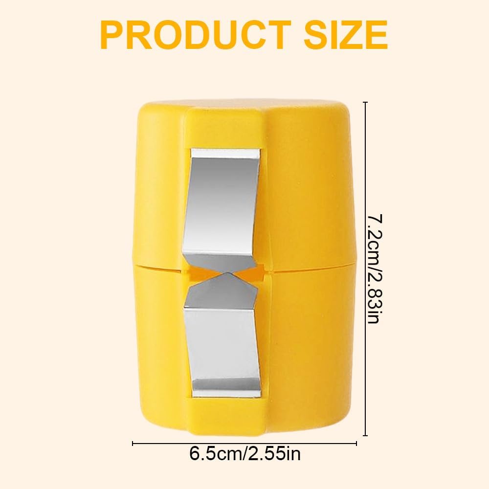 Stainless Steel Egg Shell Opener, 2025 New Egg Shell Cutter Egg Shell Separator for Raw Eggs Gadgets, Multifunctional Egg Cutter Egg Cracker Separator for Home Kitchen (Yellow Red Pink)