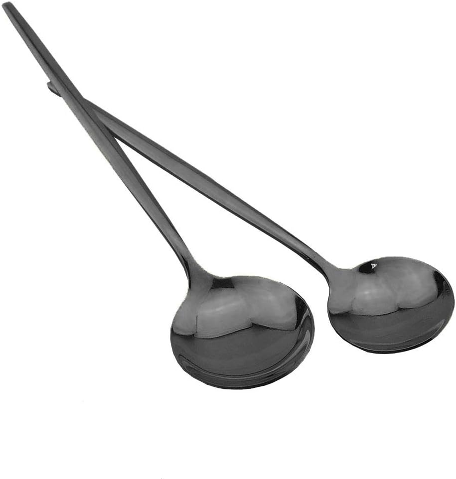 Shiny Black Silverware Set, JASHII 30-Piece Stainless Steel Satin Finish Flatware Set, Kitchen Utensil Set, Mirror Polished Tableware Cutlery Set for Home and Restaurant, Dishwasher Safe