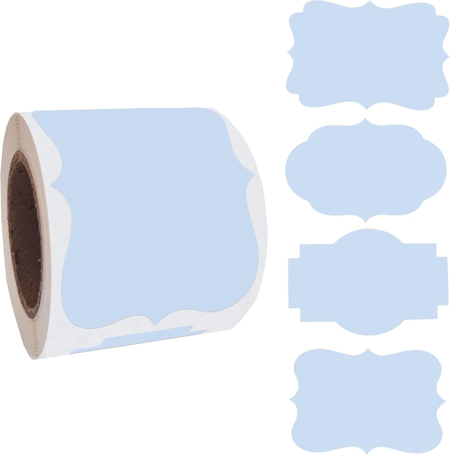 SALEMAR 2x3 inch Light Purple Label Stickers 200PCS Write On Labels for Essential Oil, Bottle, Food Jars, Holiday Presents, Self-Adhesive Name Tags (Light Purple)