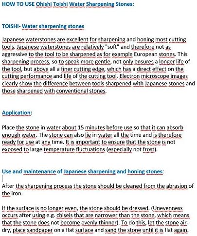 Magma Ohishi Japanese Toishi Waterstone, Grindstone, Grain 1000/6000 Combination, 8.07x 2.95 x 1.18