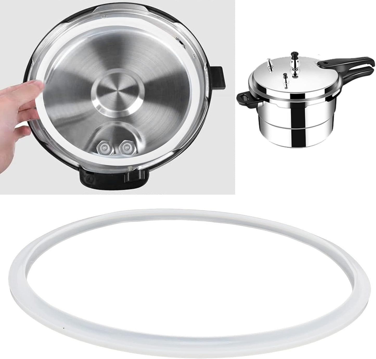 Pressure Cooker Sealing Rings Replacement Accessory, Suitable for Aluminum Alloy Pressure Cooker, Compatible with Different (18cm)