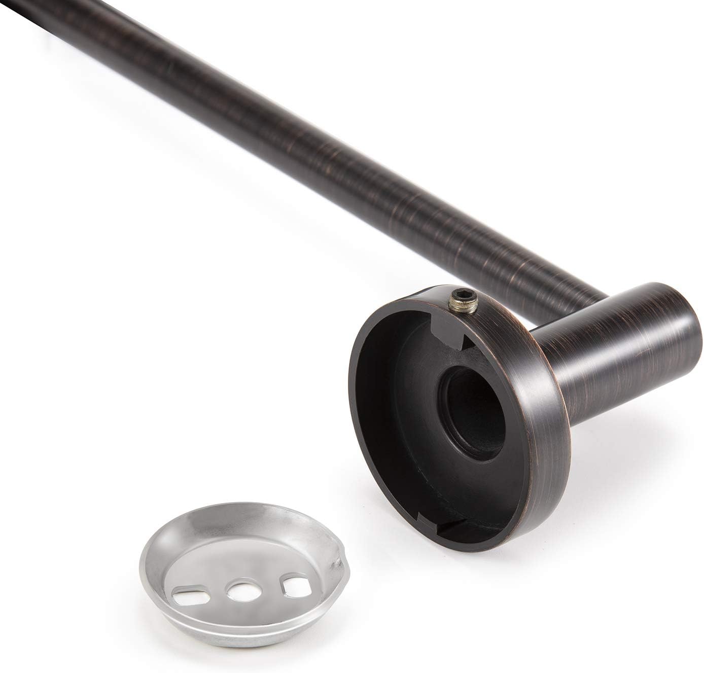 JiePai Bath Towel Bar Oil Rubbed Bronze, 11.8 Inch Stainless Steel Towel Rack Bathroom Towel Holder Wall Mount Kitchen Dish Cloth Hanger (Oil Rubbed Bronze, 11.8 Inch)