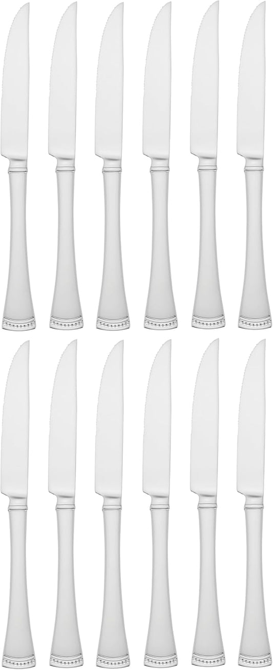 Lenox Portola 12-Piece Steak Knife Set, 3.60 LB, Metallic