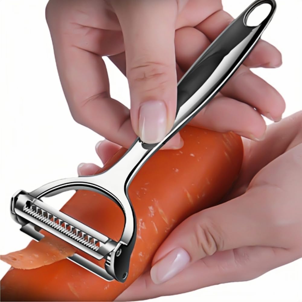 Multifunction Vegetable Peeler Julienne Peeler for Kitchen (2-in-1 peeler)