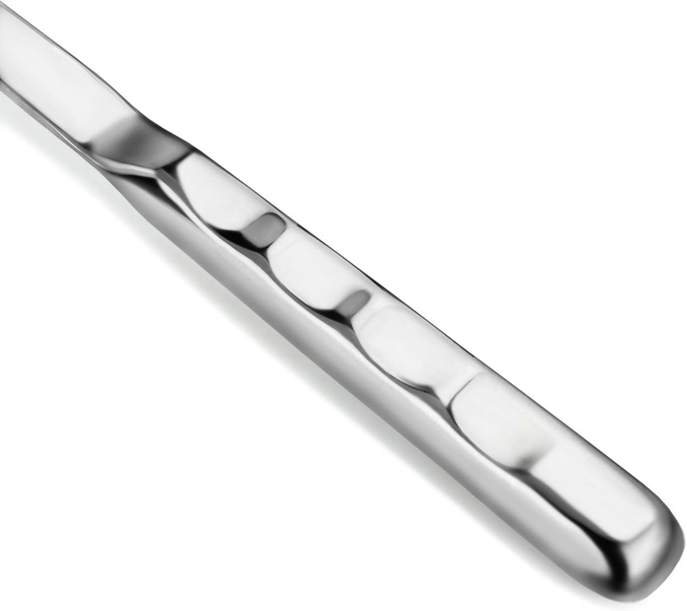 New Star Foodservice Hollow Handle Notched Serving Spoon (Silver, Cake Server (11-Inch))