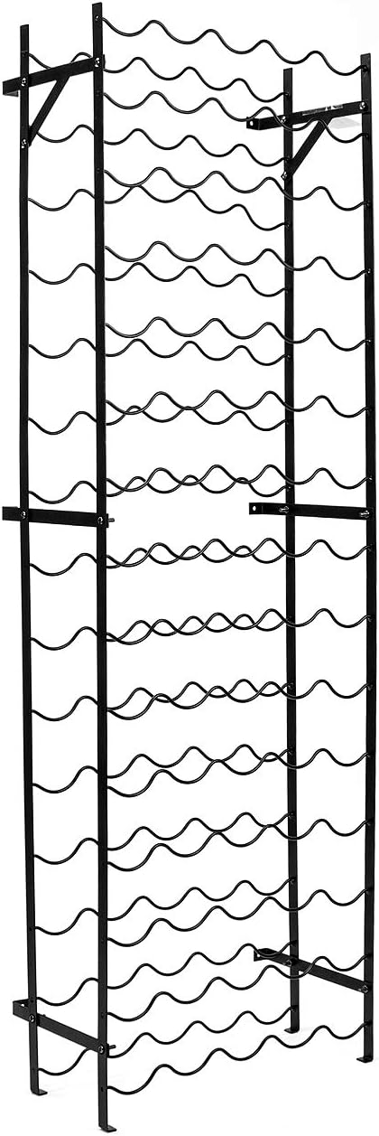 Sorbus Wine Rack Freestanding Floor - Wine Bottle Holder Holds 75 Bottles of Wine - 75 Bottle Capacity Wine Storage for Any Bar, Wine Cellar, Kitchen, Dining Room