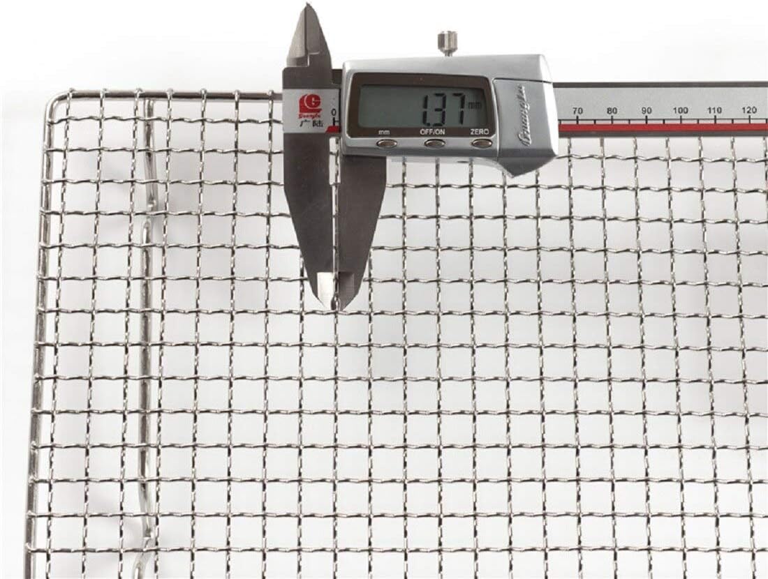 304 Stainless Steel Cooling Rack Versatile Baking Rack Heat Resistant Rust Proof Sturdy Grate 11.8"*11.8"