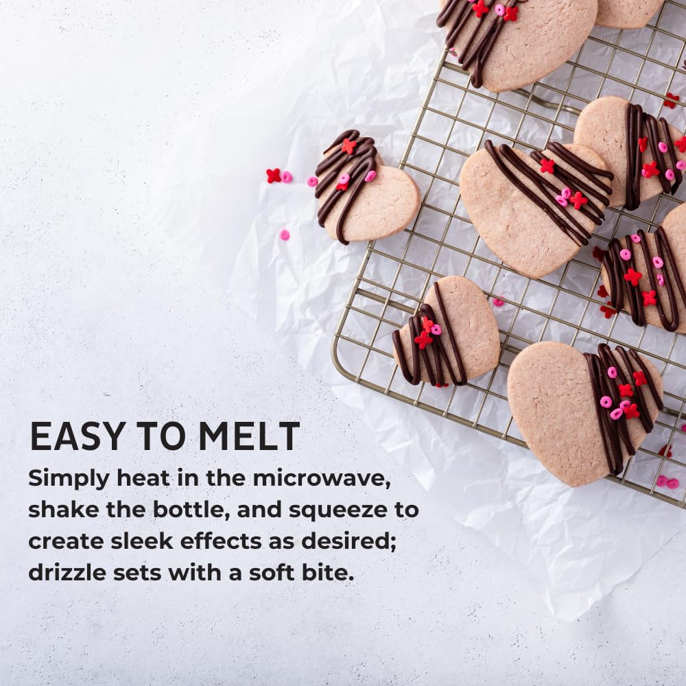 Pistachio-Flavored Cake Drizzle by Chefmaster, Edible Cake Drip Frosting for Decorating, Drip for Cakes, Cupcakes, Cookies, Donuts, 10 oz