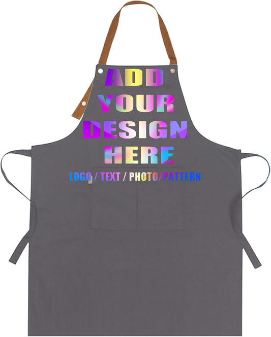 Personalized Custom Aprons Custom Adjustable Kitchen Cooking Aprons Hair Stylist Cafe Work Aprons For Men And Women