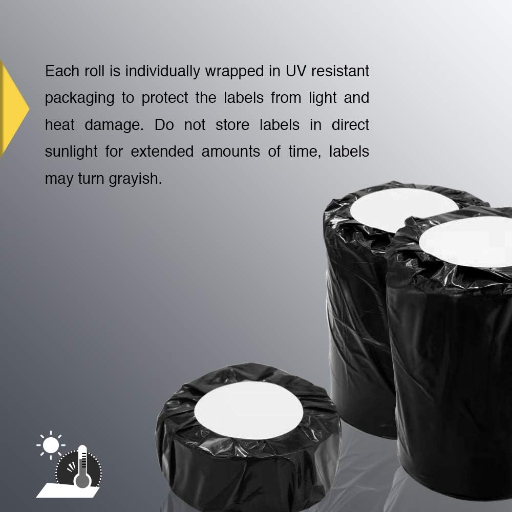 BETCKEY - 1.25" x 1" UPC Barcode & Address Labels Compatible with Zebra & Rollo Label Printer,Premium Adhesive & Perforated[Orange, 6 Rolls, 8280 Labels]