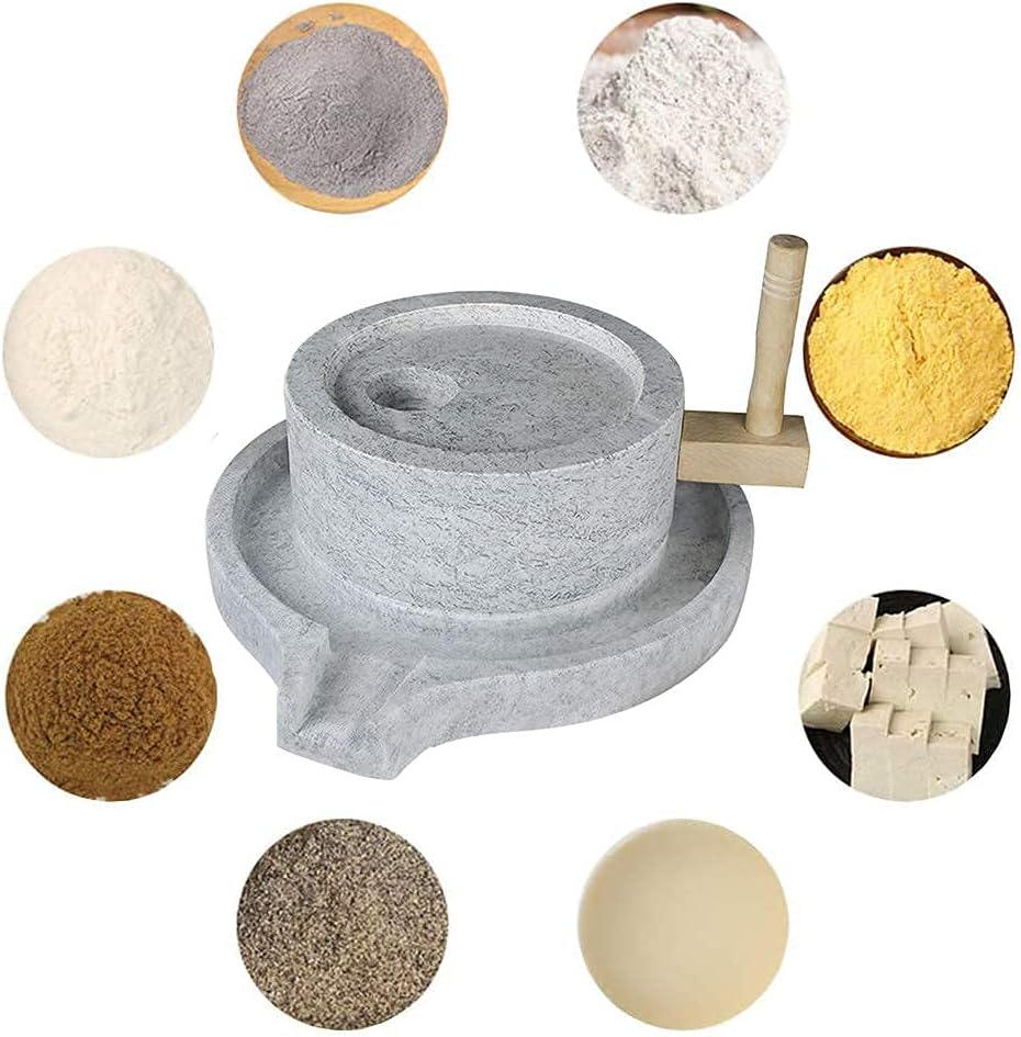 Natural Granite Handmade Stone Mill/Grinder (10Wx14L)