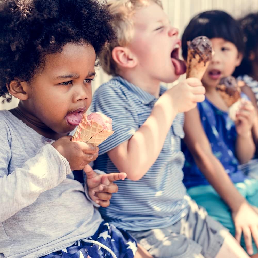 Balci Ice Cream Scoop - Heavy Duty Stainless Steel Icecream Scooper With Non-Slip Rubber Grip - Professional Metal Ice-Cream Spade - Dishwasher Safe – Blue