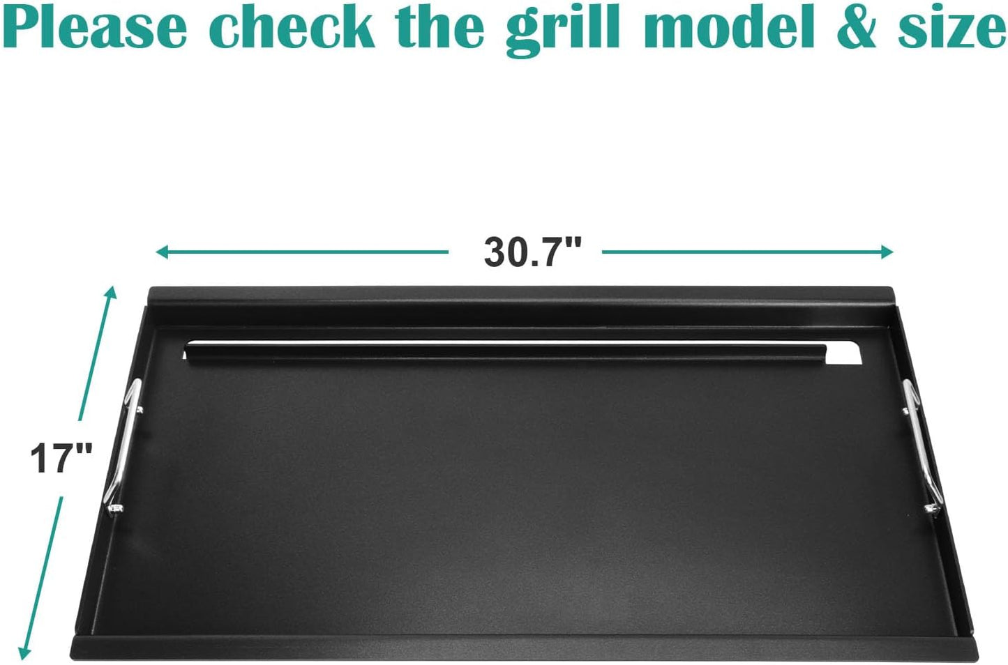 Full Size Griddle Inserts for Char-Broil Performance 6 Burner Series, Flat Top Griddle for Charbroil 463228622 463284422 463229021 463229521 463229521B 463259223 Grill, Replace for G426-0005-W1