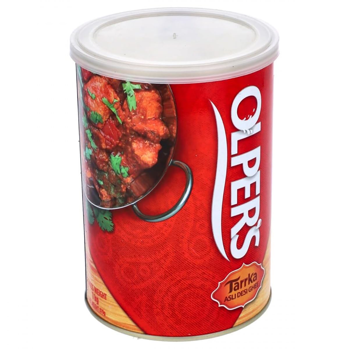 Olper's Tarrka Asli Desi Ghee 1 kg (35.27 Oz) | Pack of 2 | Authentic Clarified Butter | Ideal for Sautéing, Roasting, Baking and Curries