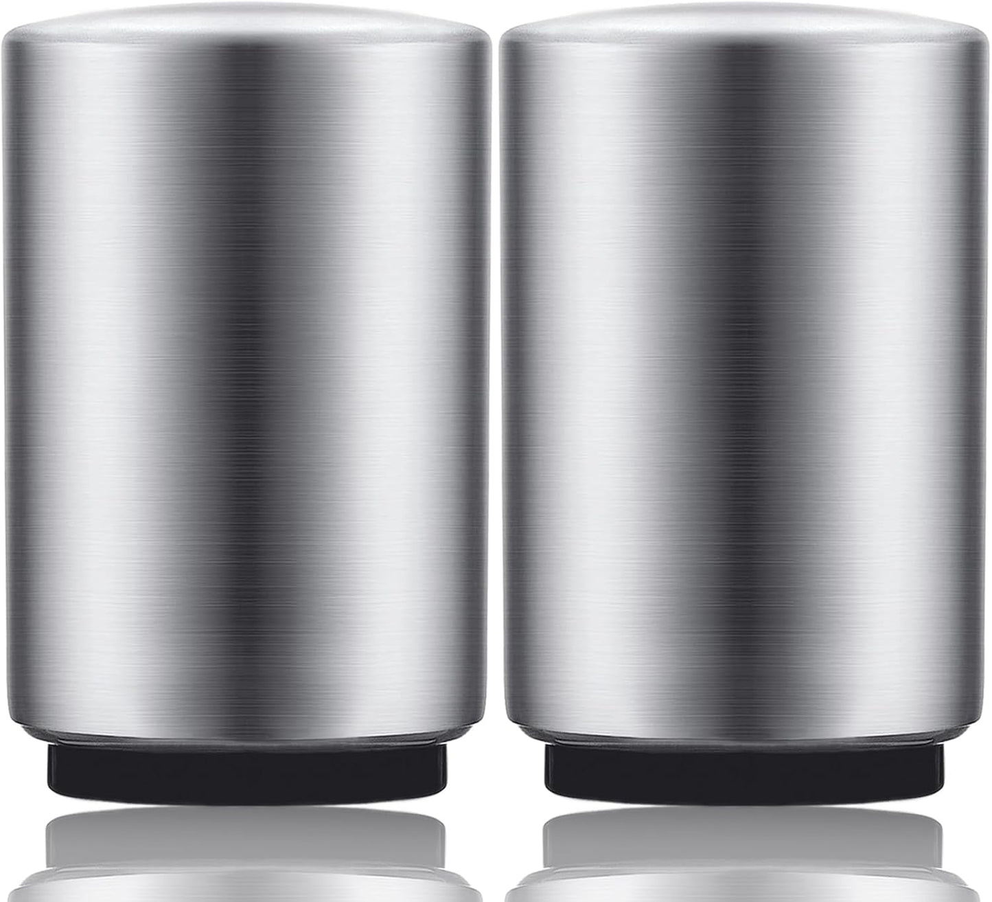 2PCS Premium Beer Bottle Opener, Automatic Stainless Steel Quick Pop the Top Can Openers by Magnet Catching No Damage Caps, Wine Accessory Push Down Off Magnetic Bartender Tool for Home Picnic Camping