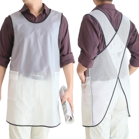 NEWGEM Japanese Linen Cross Back Cooking Aprons for Women Men with Pockets Cute for Baking Kitchen