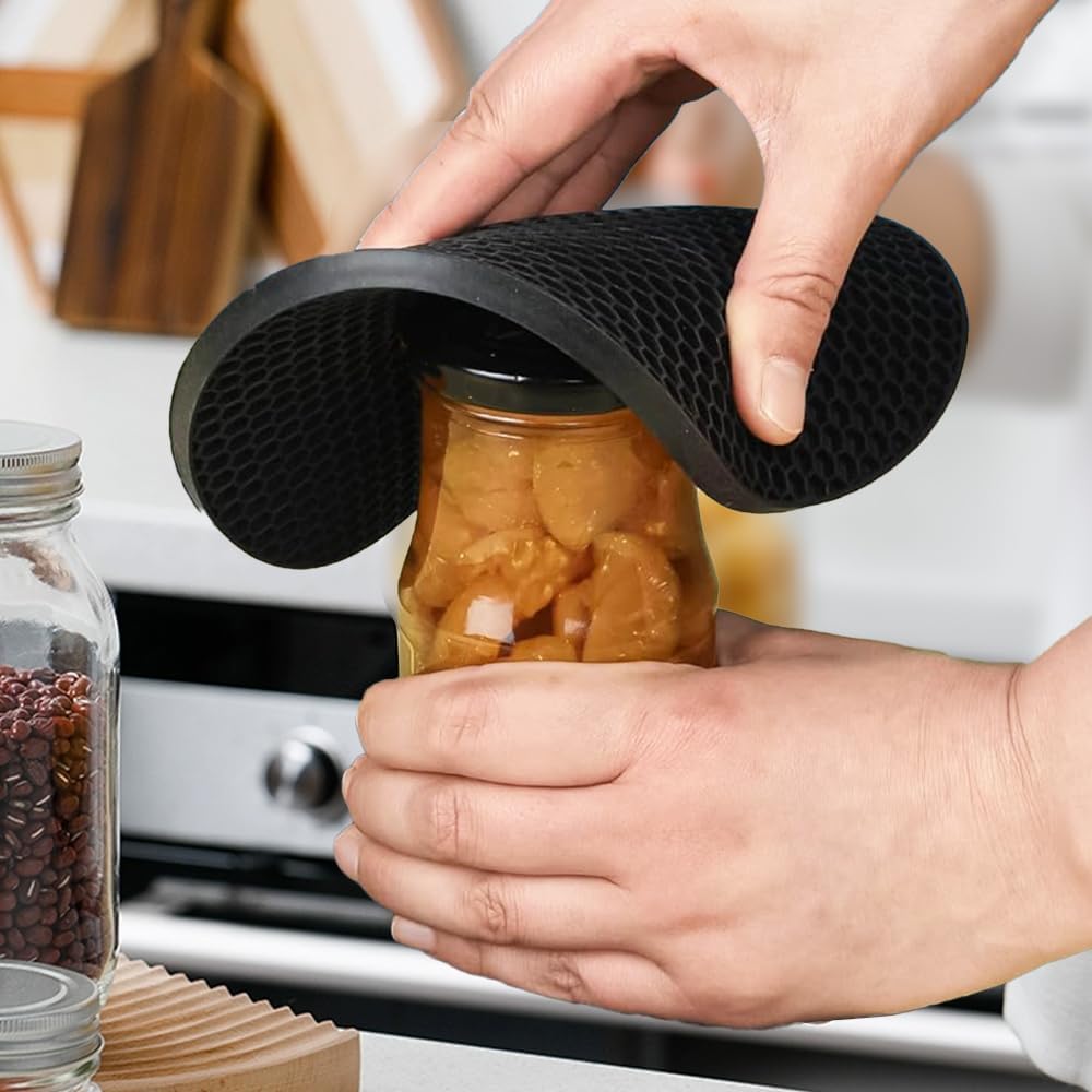 homEdge Silicone Trivets Mat, 6 Packs Multipurpose Non Slip Heat Resistant Pot Holder-Assorted Color