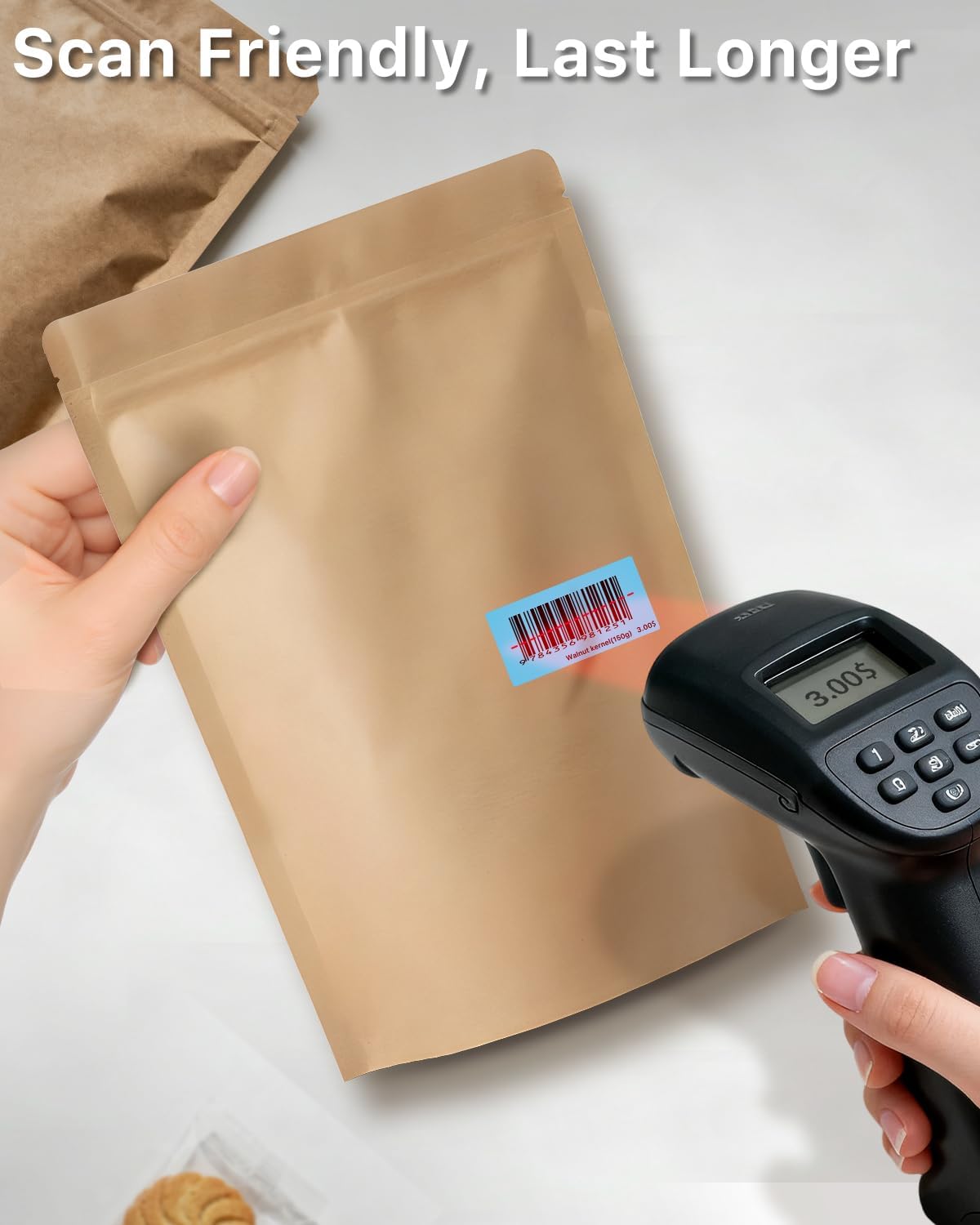 iEager 2x1 Inch Thermal Labels, Blue Rectangle Thermal Printer Stickers, Durable Shipping Label Printer Sticker for Barcode, Name, Address, 1000 Labels/Roll