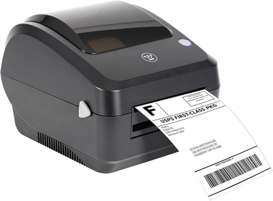 Westinghouse Thermal Shipping Label Printer USB, 4x6 Label Commercial Grade, Compatible with USPS, UPS, FedEx, eBay, Shopify, Amazon, & More, Desktop Label Printer for Packages, Includes Sample Labels