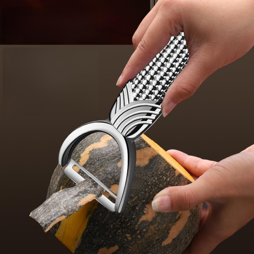 Vegetable Peeler Suitable for Peeling Fruits Such as Apple, Potatoes, and Carrots. Features: Thin Skin, Rust-Resistant, Stable Performance