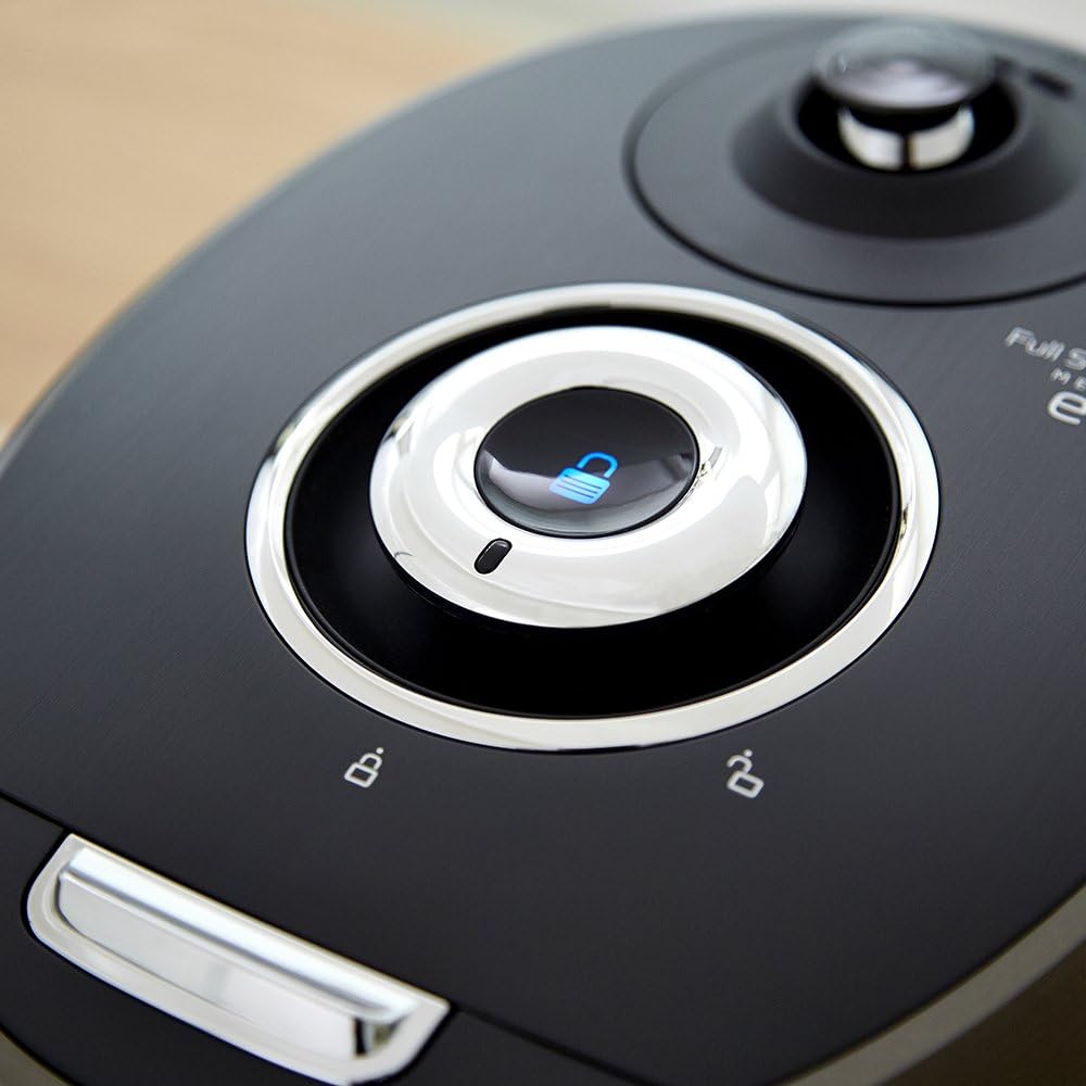 CUCKOO CRP-DHSR0609FD 6-Cup (Uncooked) / 12-Cup (Cooked) Induction Heating Pressure Rice Cooker with Nonstick Inner Pot, 21 Menu Modes, Fuzzy Logic Tech, 3 Voice Guide, Auto Clean (Dark Grey)