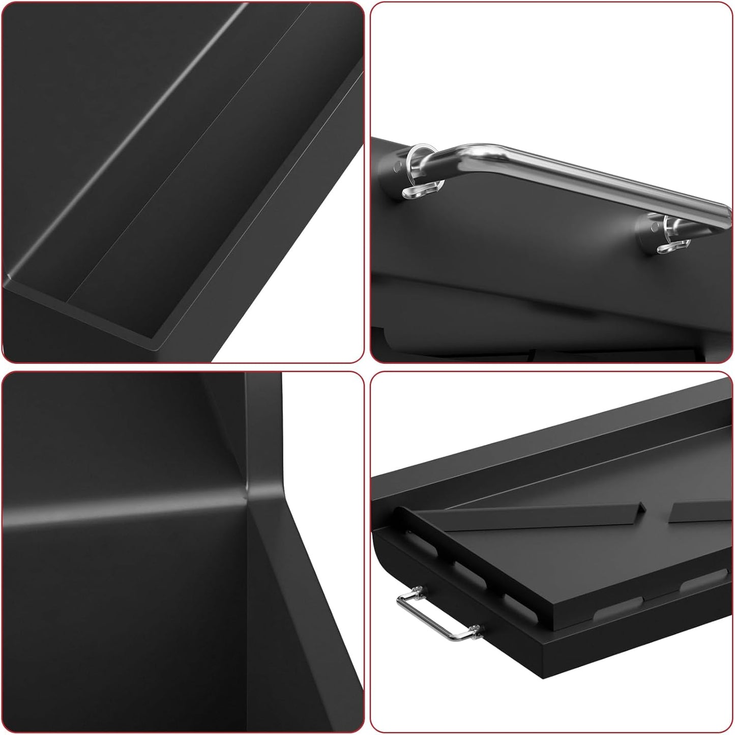 Griddle for Gas Grill, 25" x 16" Flat Top Grill Plate for BBQ Gas Stove Charcoal, Nonstick Coating Cooking Flat Top Griddle Plate Insert for Camping Tailgating