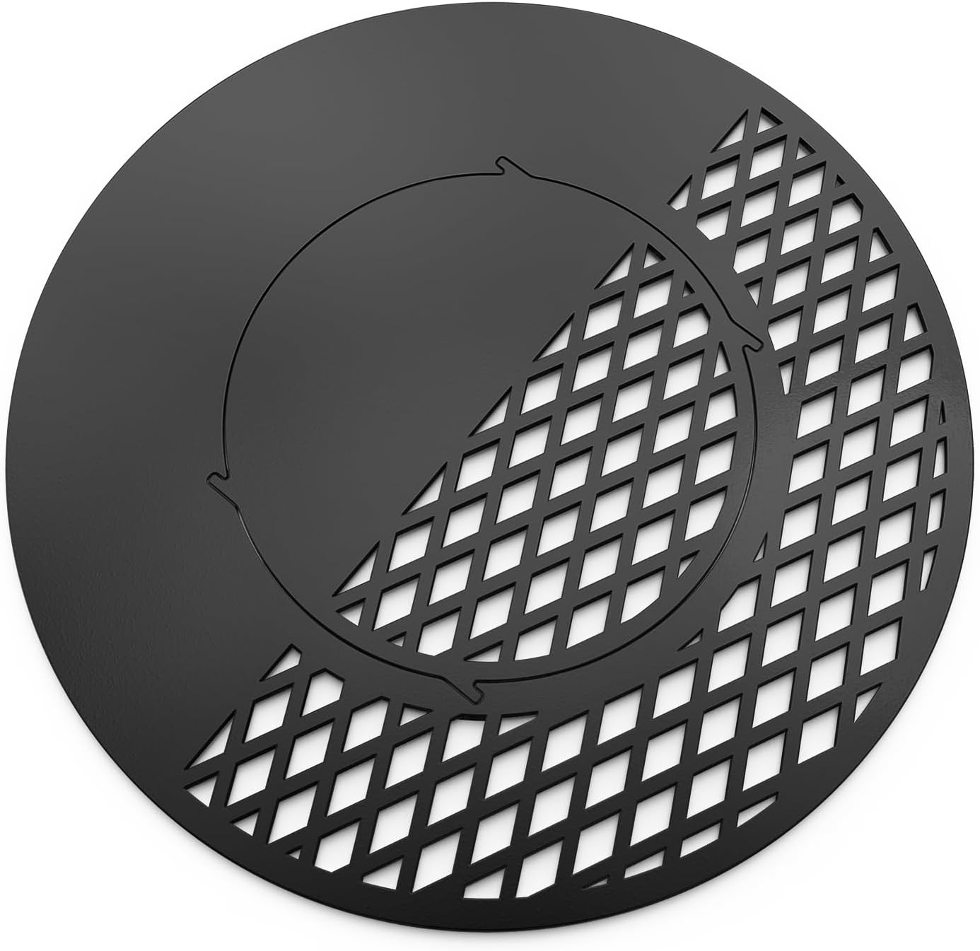 onlyfire BBQ Griddle and Grate Combo Kit for Weber 22 inch Kettle Charcoal Grills