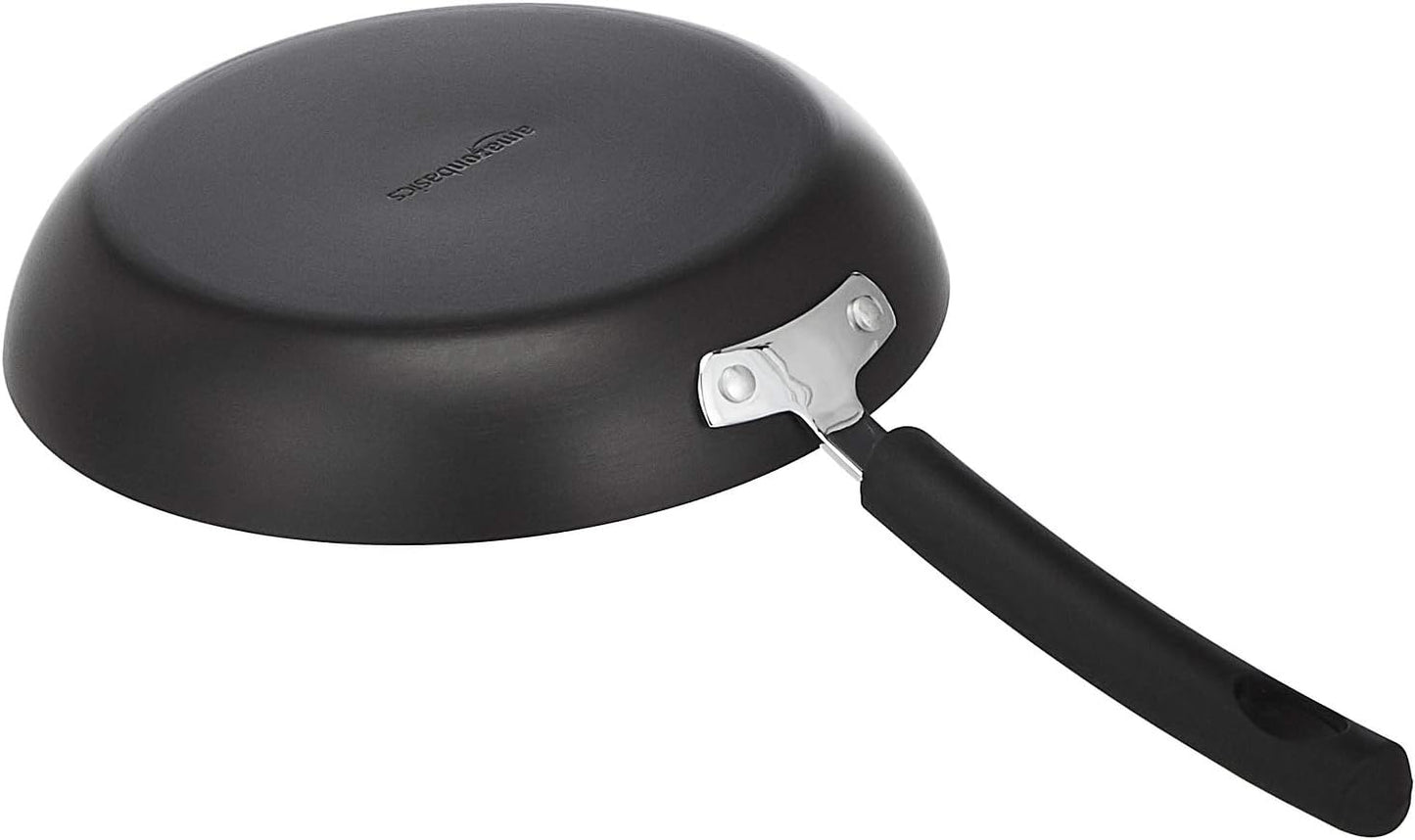 Amazon Basics Hard Anodized Non-Stick 12-Piece Cookware Set, Black - Pots, Pans and Utensils