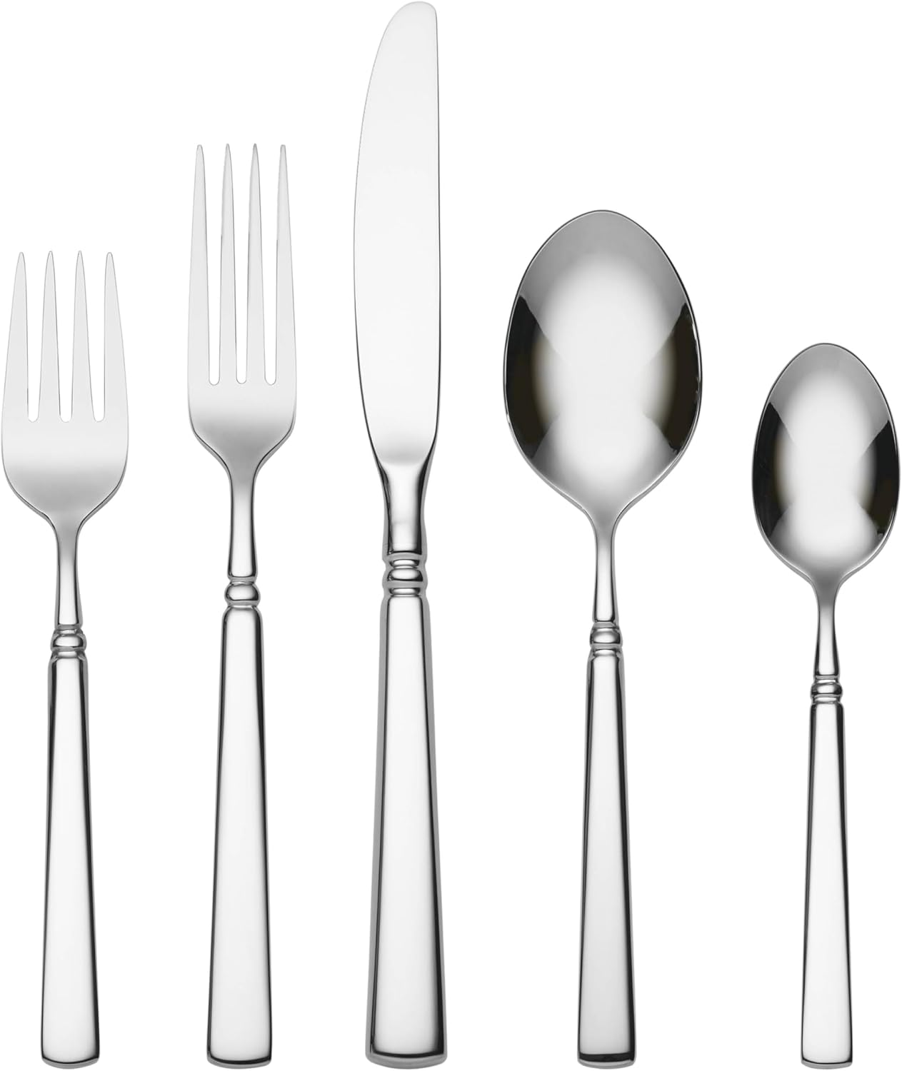 Oneida Easton Flatware, 5 Piece, Silver