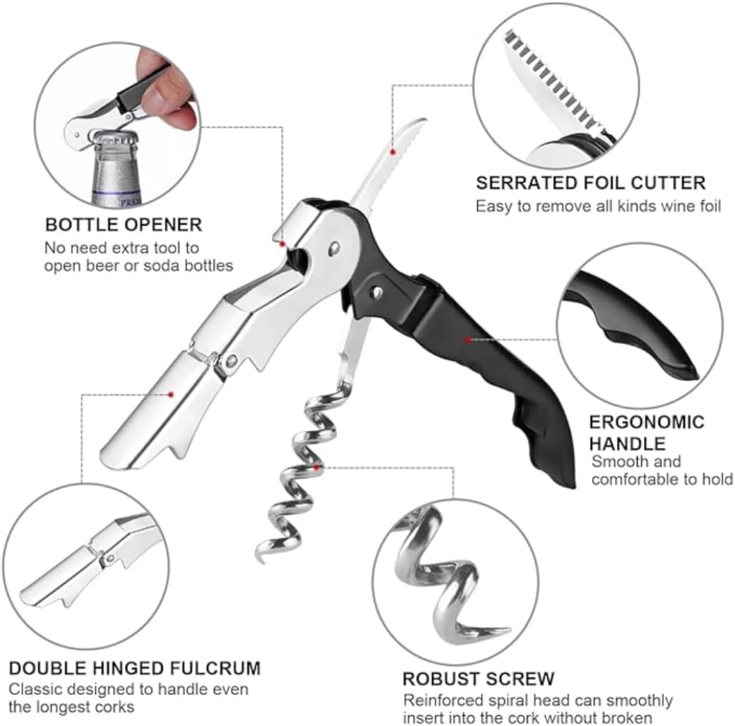 The Wine Chic Engraved Wine Key Corkscrew with Quote and Funny Sayings, Unique Back to School Gifts for Moms and Wine Lovers (Extra Credit Cabernet)