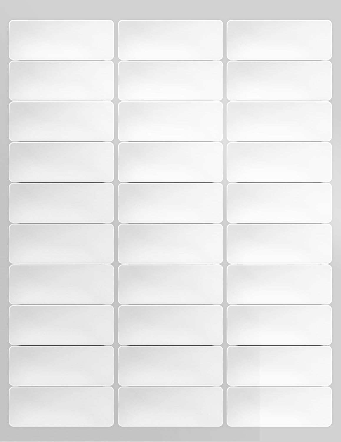 enKo 1 x 2-5/8 Inch 30 Up Return Mailing Address Labels White Printable FBA Labels (300 Sheets, 9000 Labels)